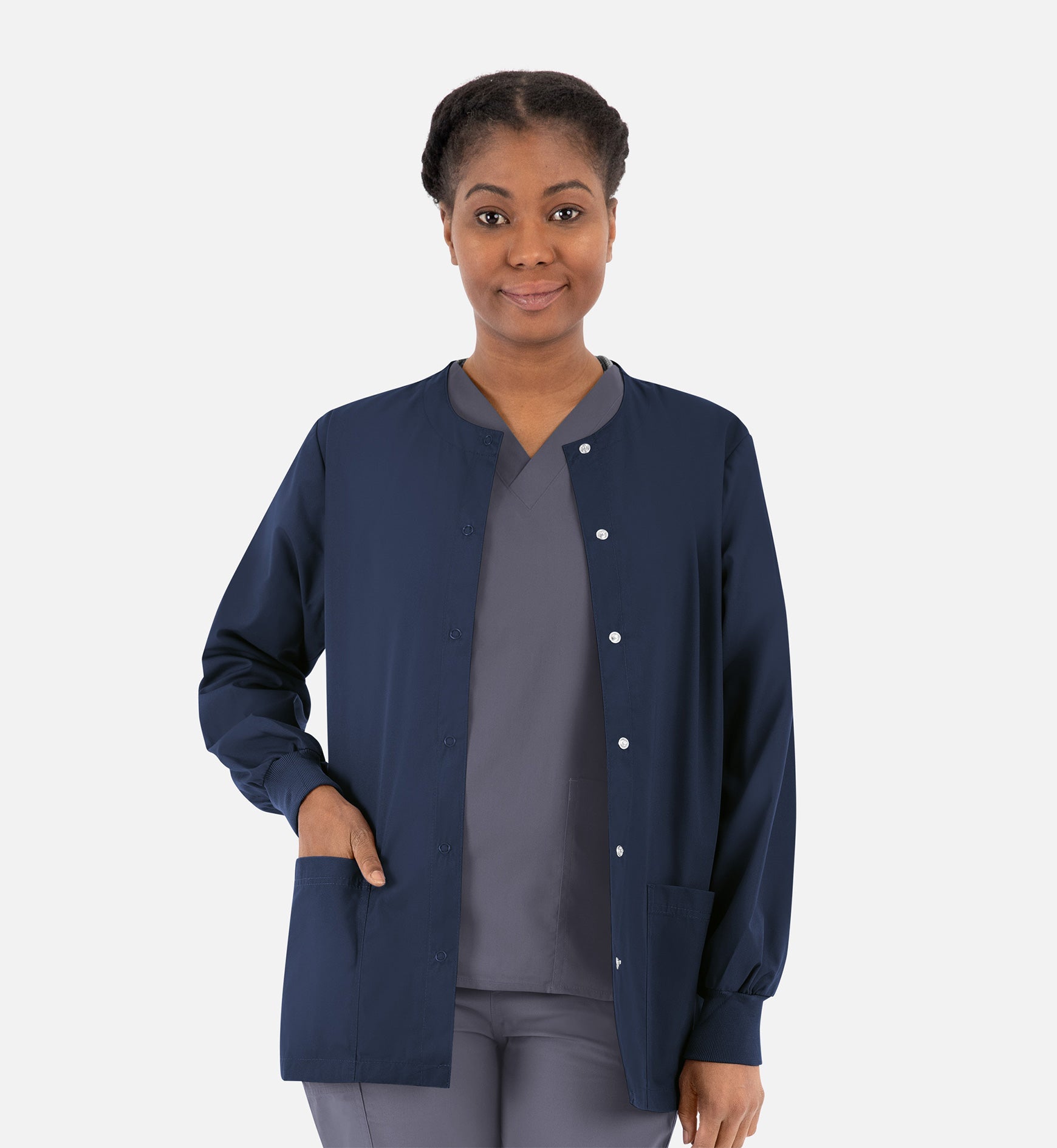 Core 8606 Unisex Snap Jacket Navy