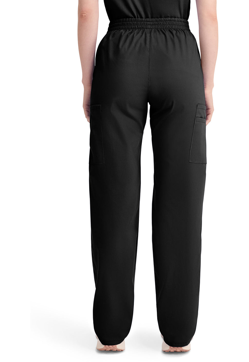 EDS Signature 86106 Women's Natural Rise Tapered Leg Pull-On Scrub Pants Black
