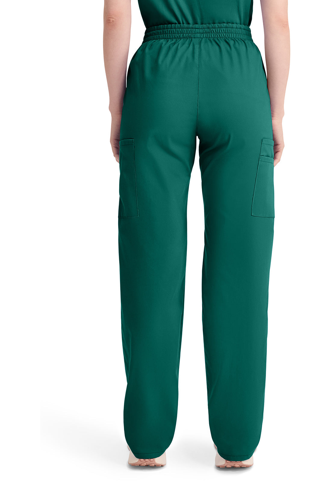 EDS Signature 86106 Women's Natural Rise Tapered Leg Pull-On Scrub Pants Hunter Green
