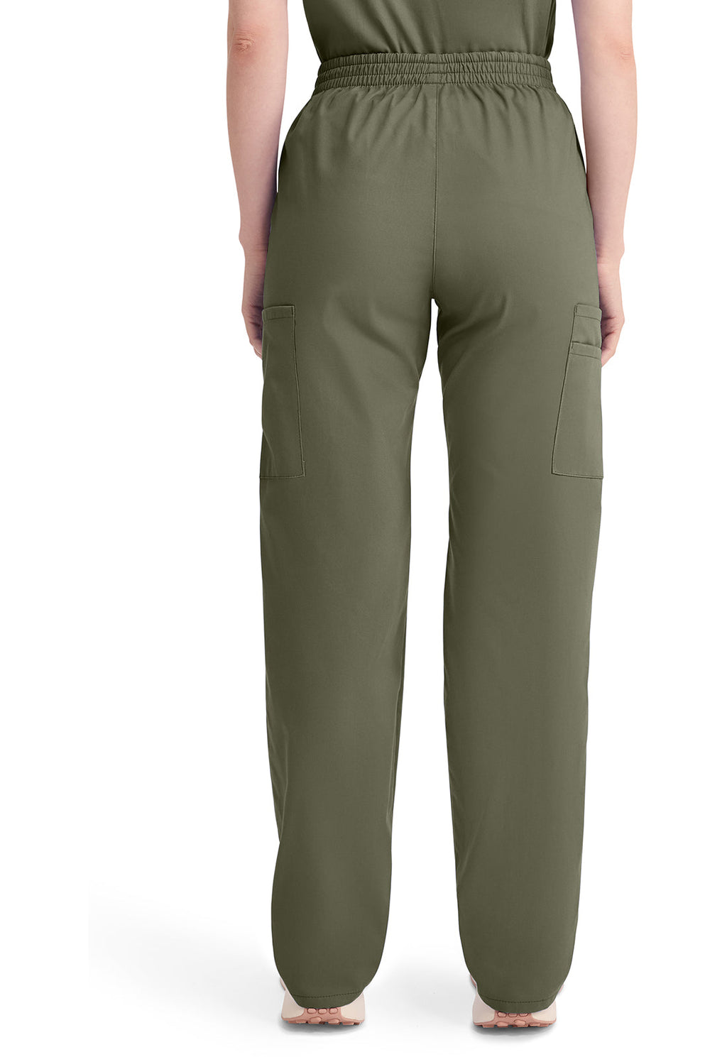 EDS Signature 86106 Women's Natural Rise Tapered Leg Pull-On Scrub Pants Olive