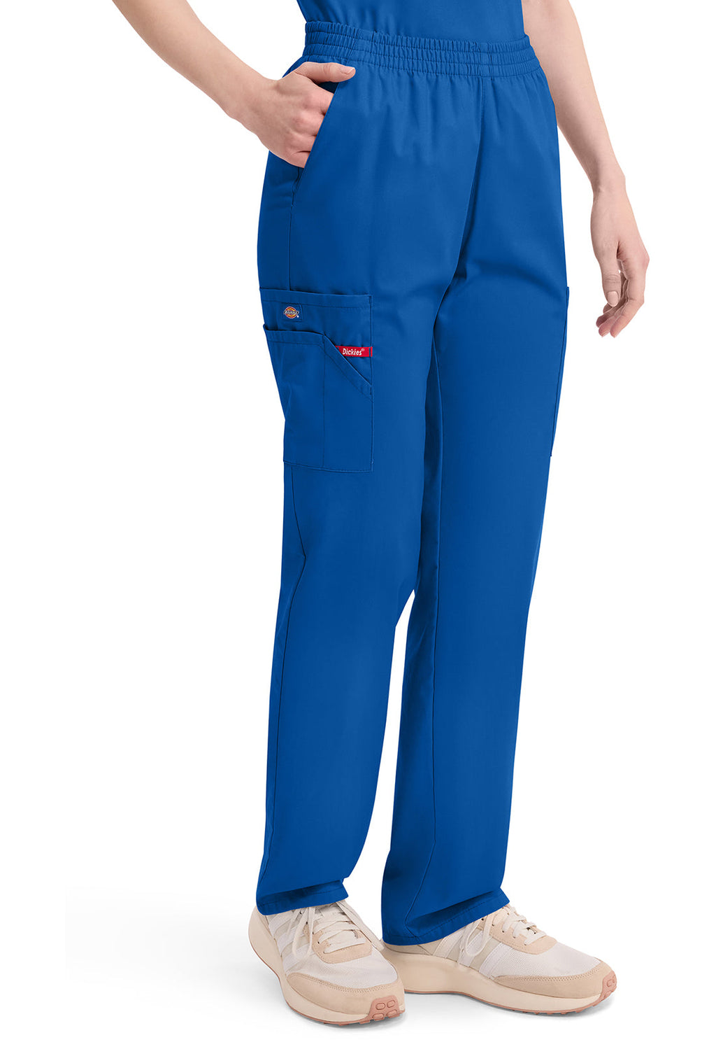 EDS Signature 86106 Women's Natural Rise Tapered Leg Pull-On Scrub Pants Royal