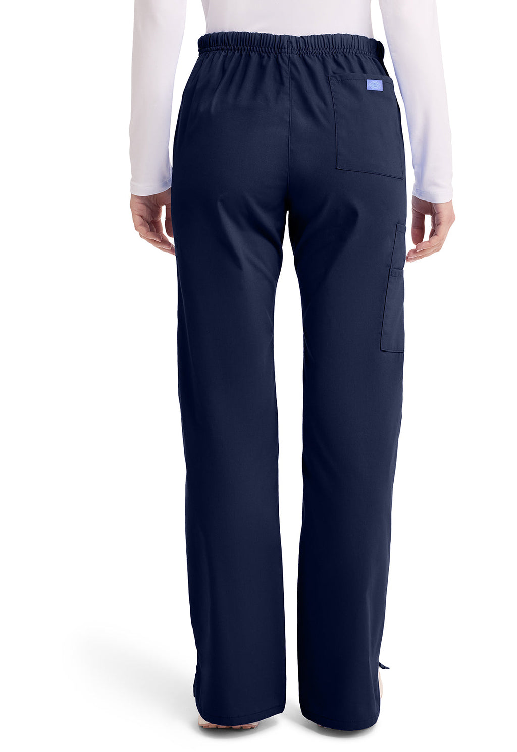 EDS Signature 86206 Women's Mid Rise Drawstring Cargo Scrub Pants Navy