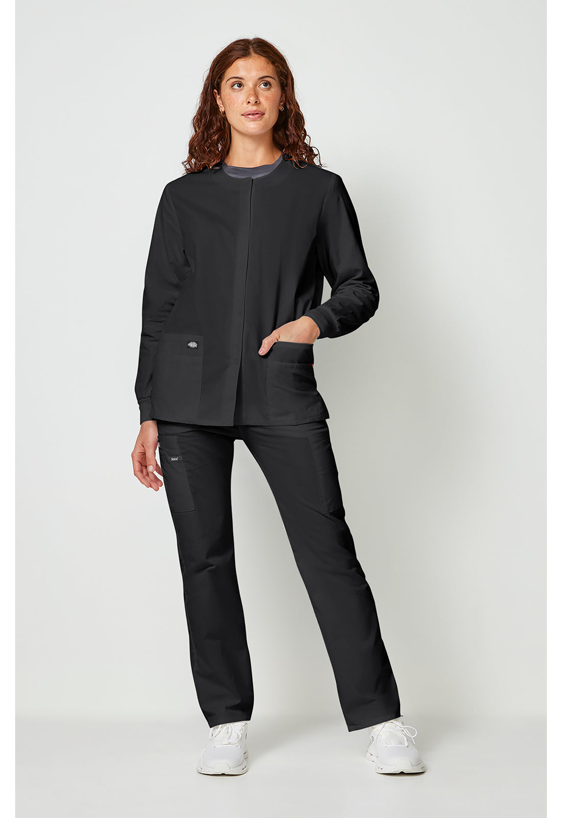 EDS Signature 86306 Women's Snap Front Warm-Up Jacket Black