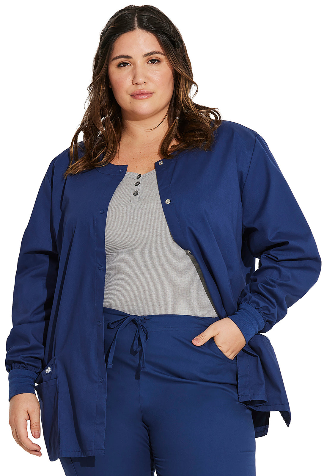 EDS Signature 86306 Women's Snap Front Warm-Up Jacket Navy