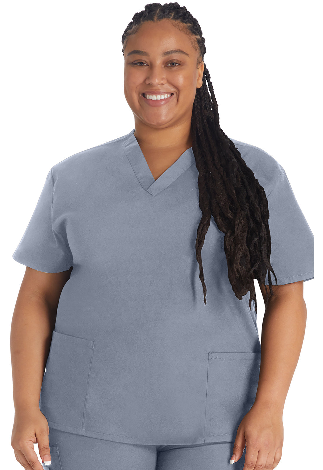 EDS Signature 86706 V-Neck Top Grey
