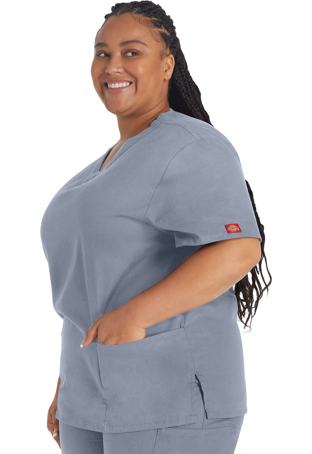 EDS Signature 86706 V-Neck Top Grey