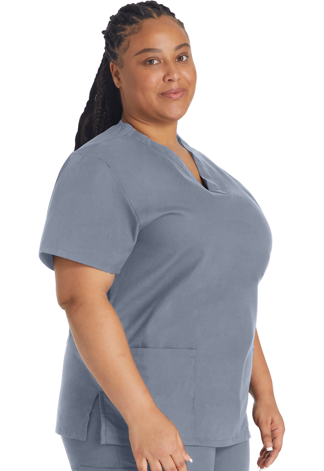 EDS Signature 86706 V-Neck Top Grey