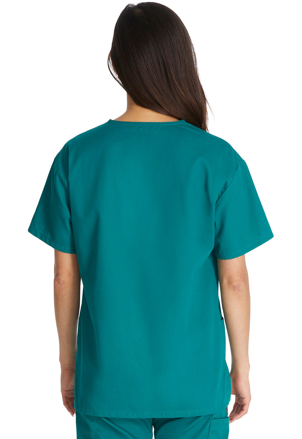 EDS Signature 86706 Women's V-Neck Scrub Top Hunter Green