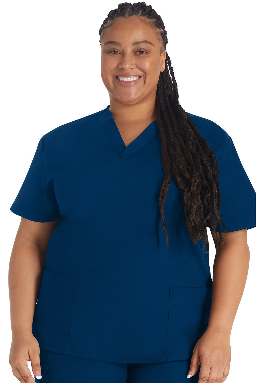 EDS Signature 86706 Women's V-Neck Scrub Top Navy