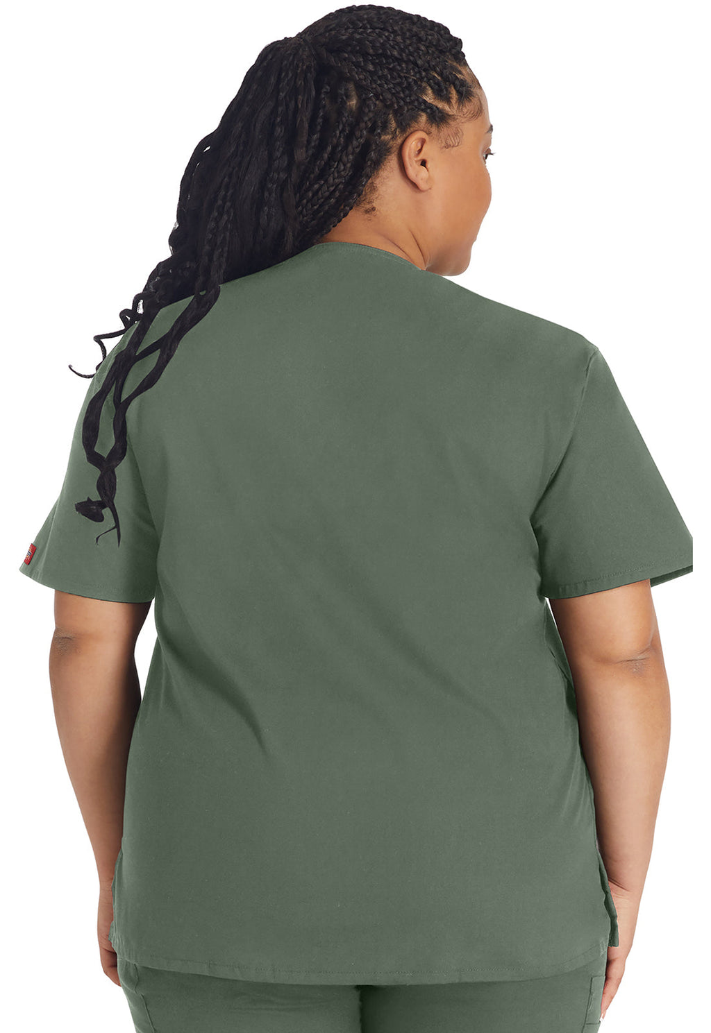 EDS Signature 86706 Women's V-Neck Scrub Top Olive