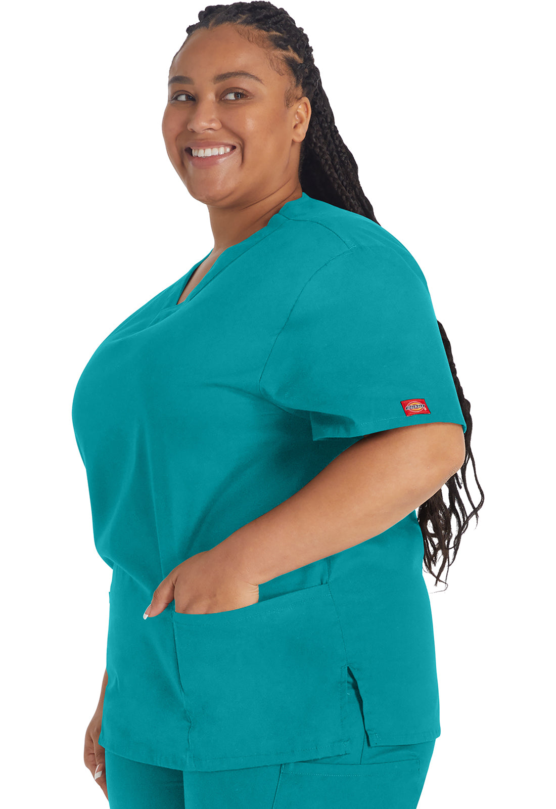 EDS Signature 86706 V-Neck Top Teal Blue
