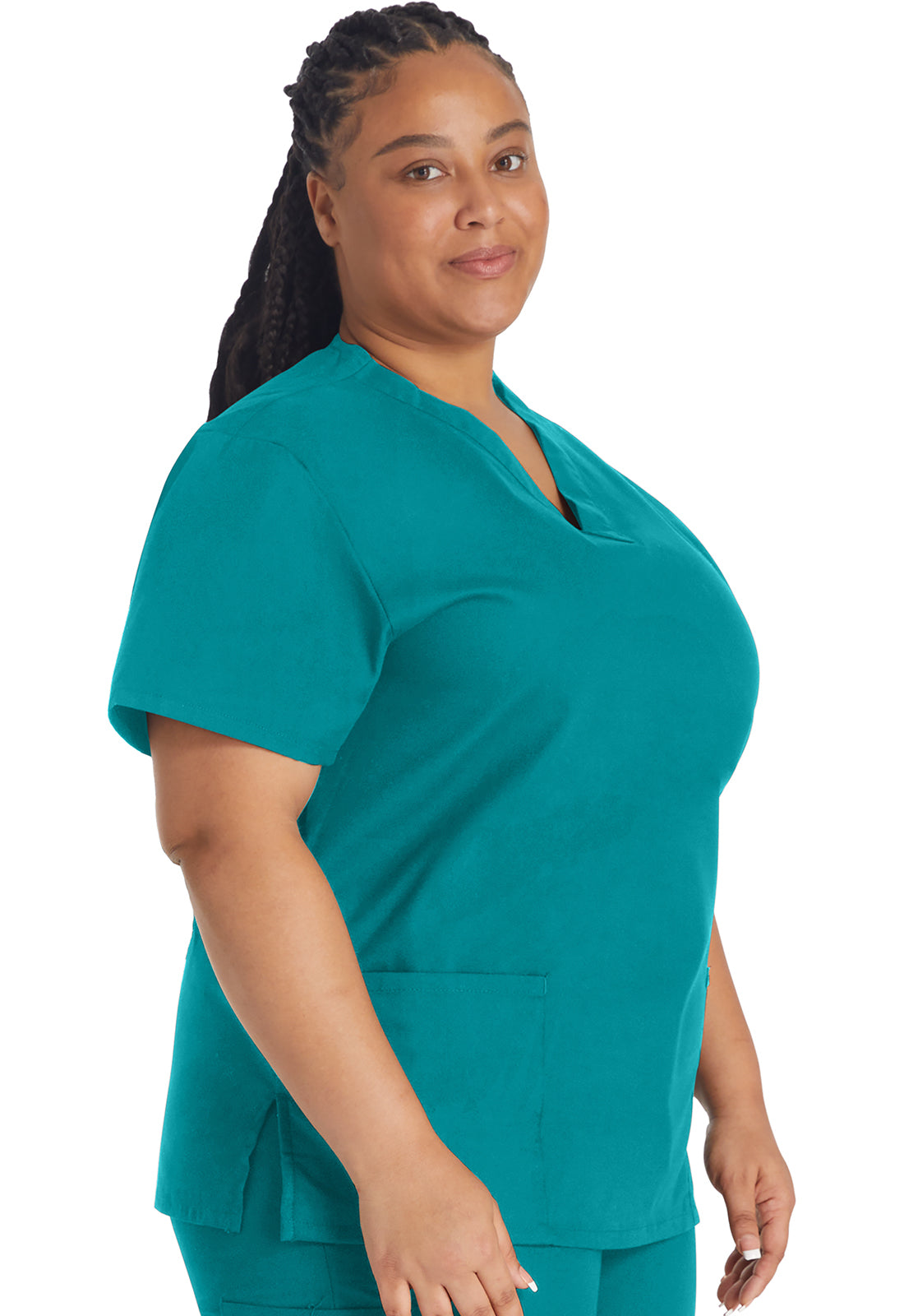 EDS Signature 86706 V-Neck Top Teal Blue