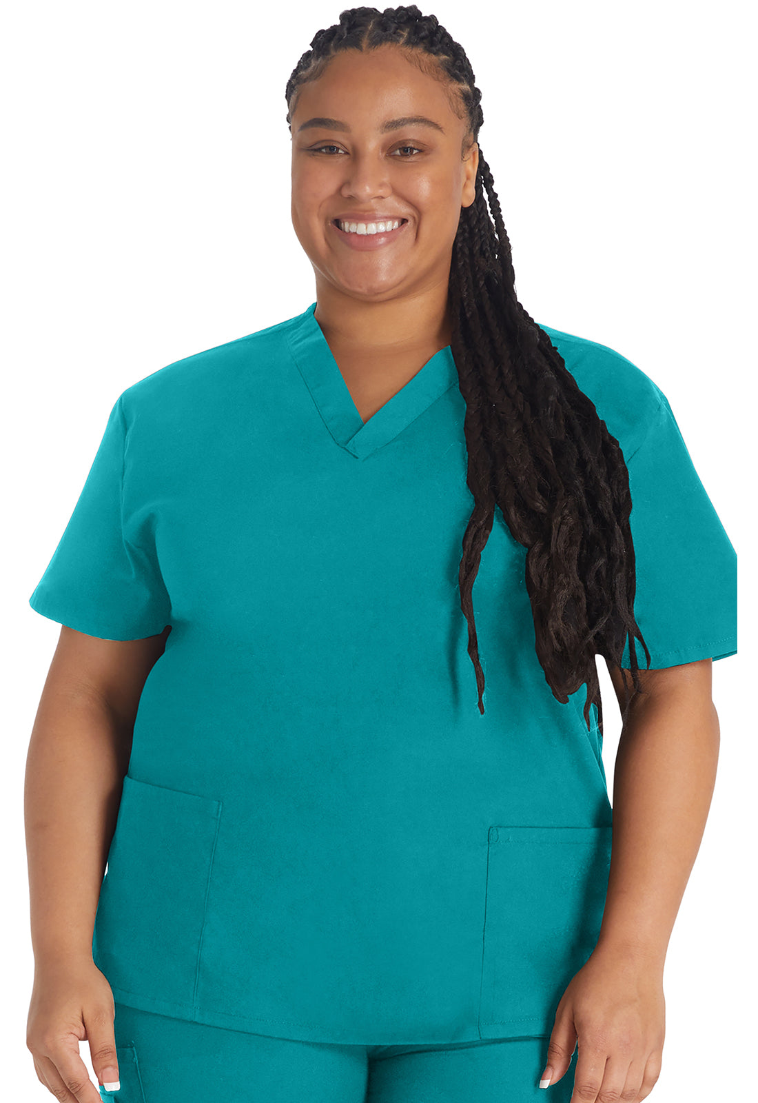 EDS Signature 86706 V-Neck Top Teal Blue