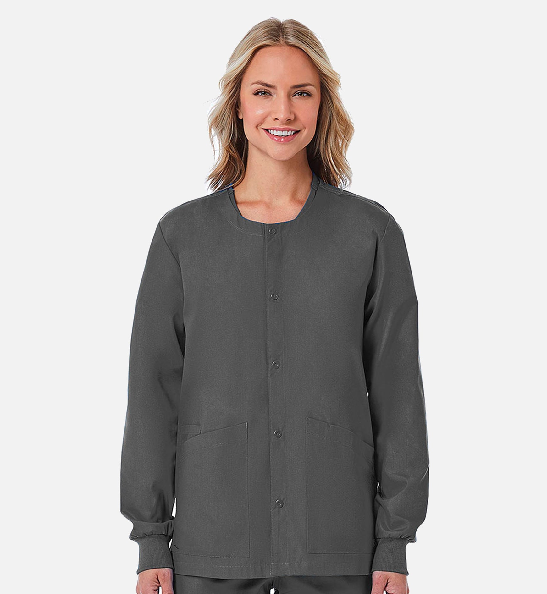 Redpanda 8716 Unisex Snap Jacket Pewter