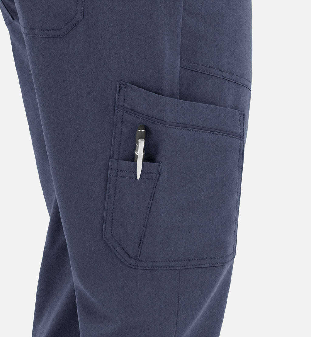 Matrix Pro Men's 8901 Men's Half Elastic Waistband Cargo Pants Heather Navy