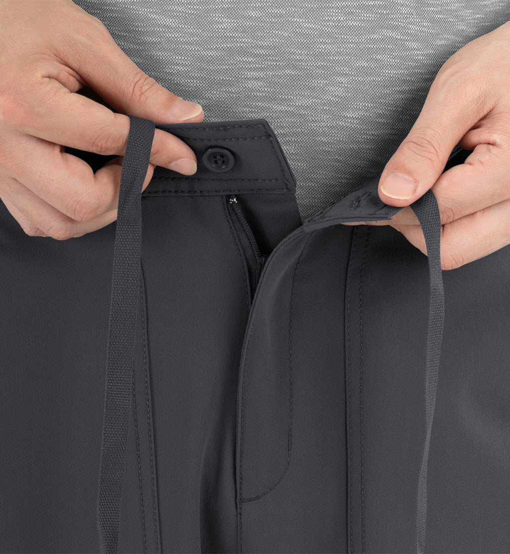 Matrix Pro Men's 8901 Men's Half Elastic Waistband Cargo Pants Pewter