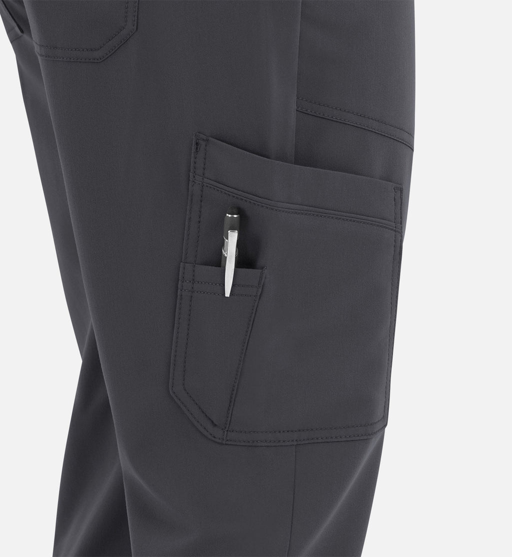 Matrix Pro Men's 8901 Men's Half Elastic Waistband Cargo Pants Pewter