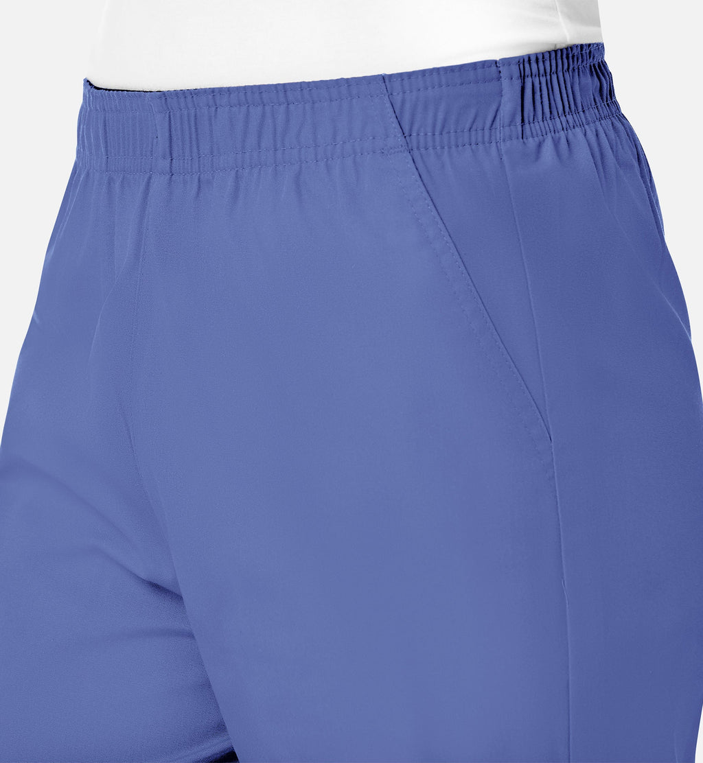 Core 9016 Women's Full Elastic Waistband Cargo Pants Ceil Blue
