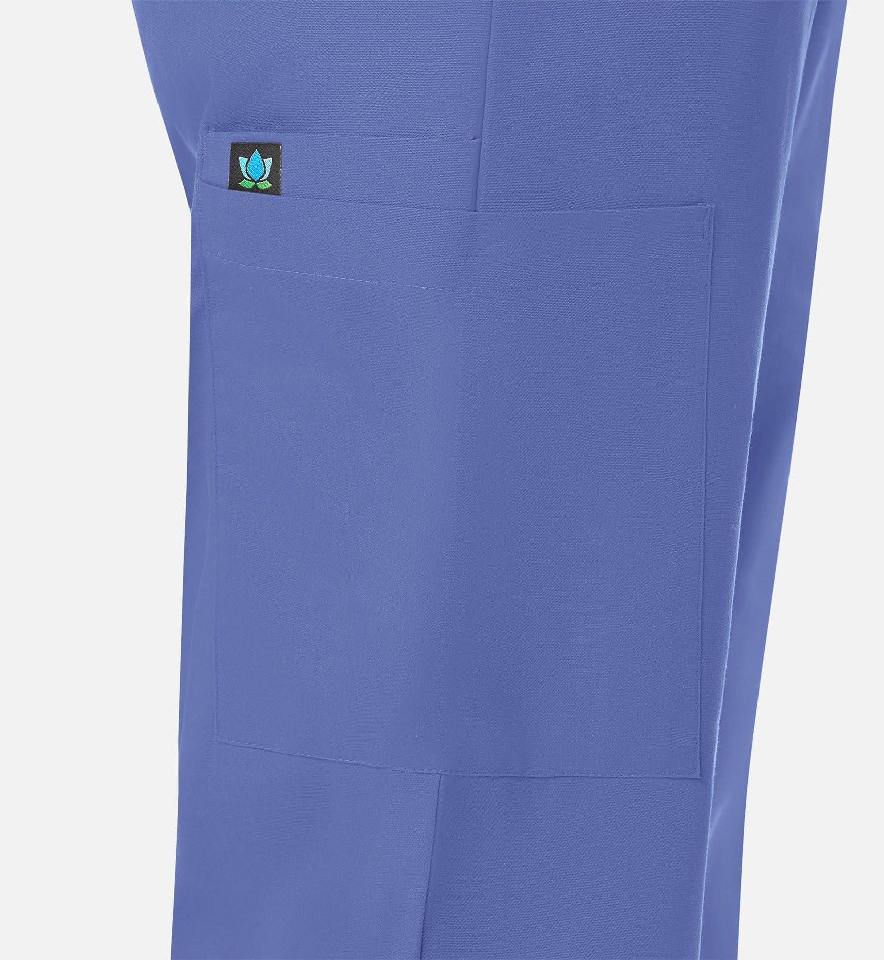 Core 9016 Women's Full Elastic Waistband Cargo Pants Ceil Blue