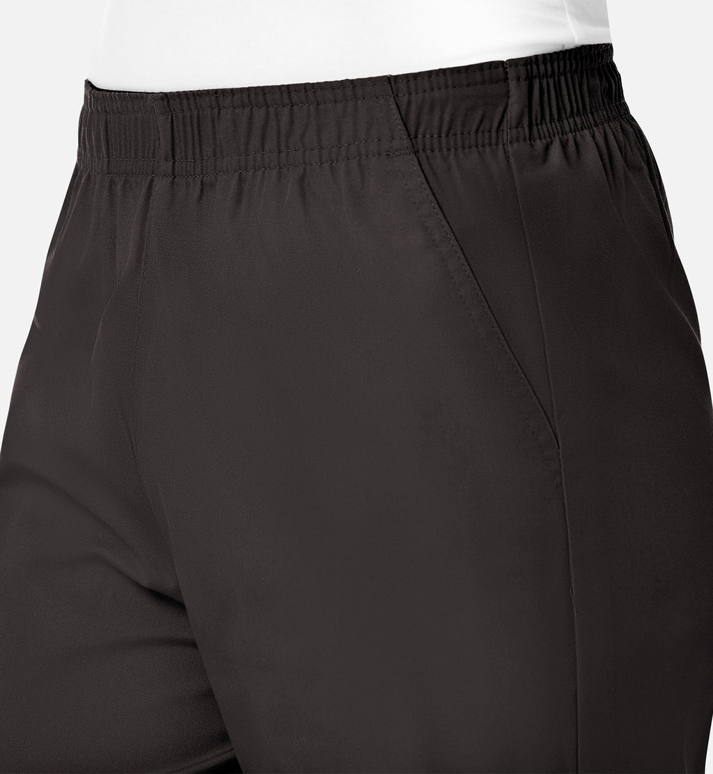 Core 9016 Women's Full Elastic Waistband Cargo Pants Chocolate
