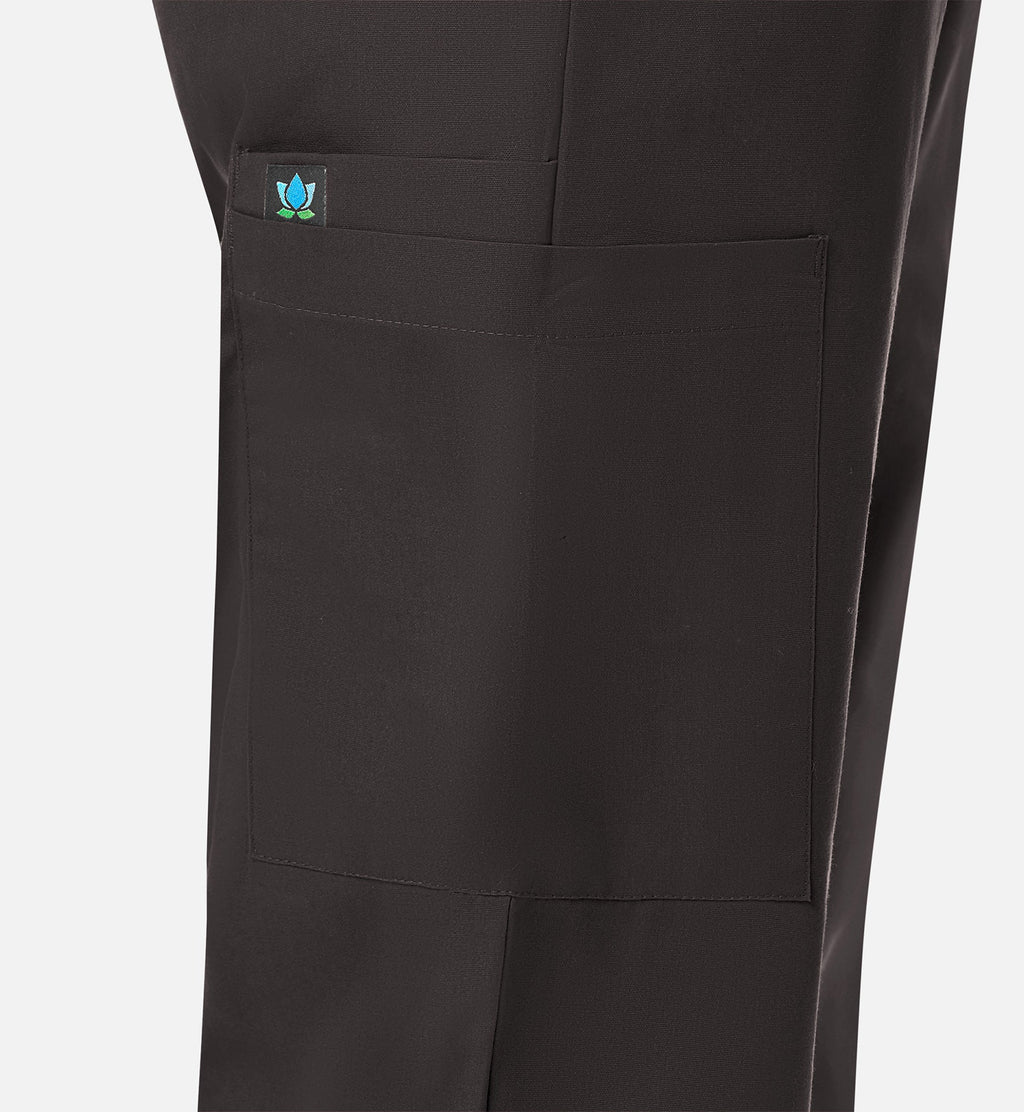 Core 9016 Women's Full Elastic Waistband Cargo Pants Chocolate