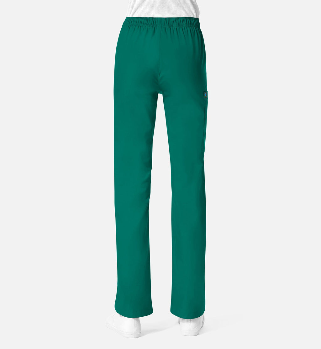 Core 9016 Women's Full Elastic Waistband Cargo Pants Hunter