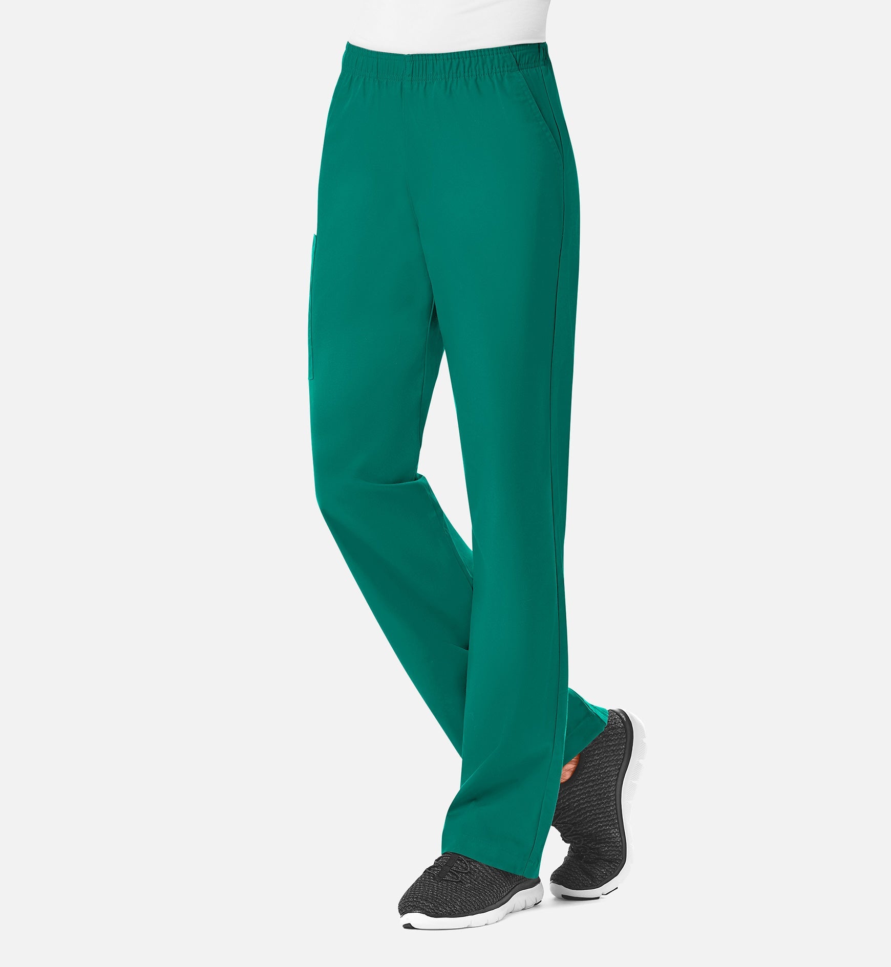 Core 9016 Women's Full Elastic Waistband Cargo Pants Hunter