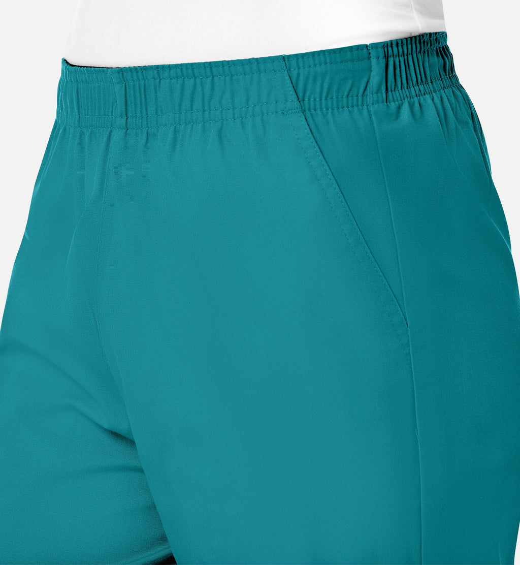 Core 9016 Women's Full Elastic Waistband Cargo Pants Lake Blue