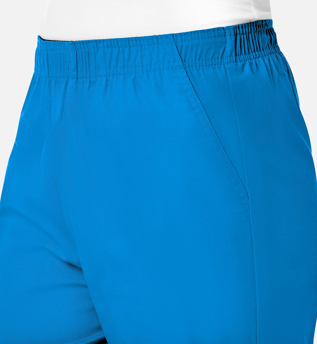 Core 9016 Women's Full Elastic Waistband Cargo Pants Malibu Blue