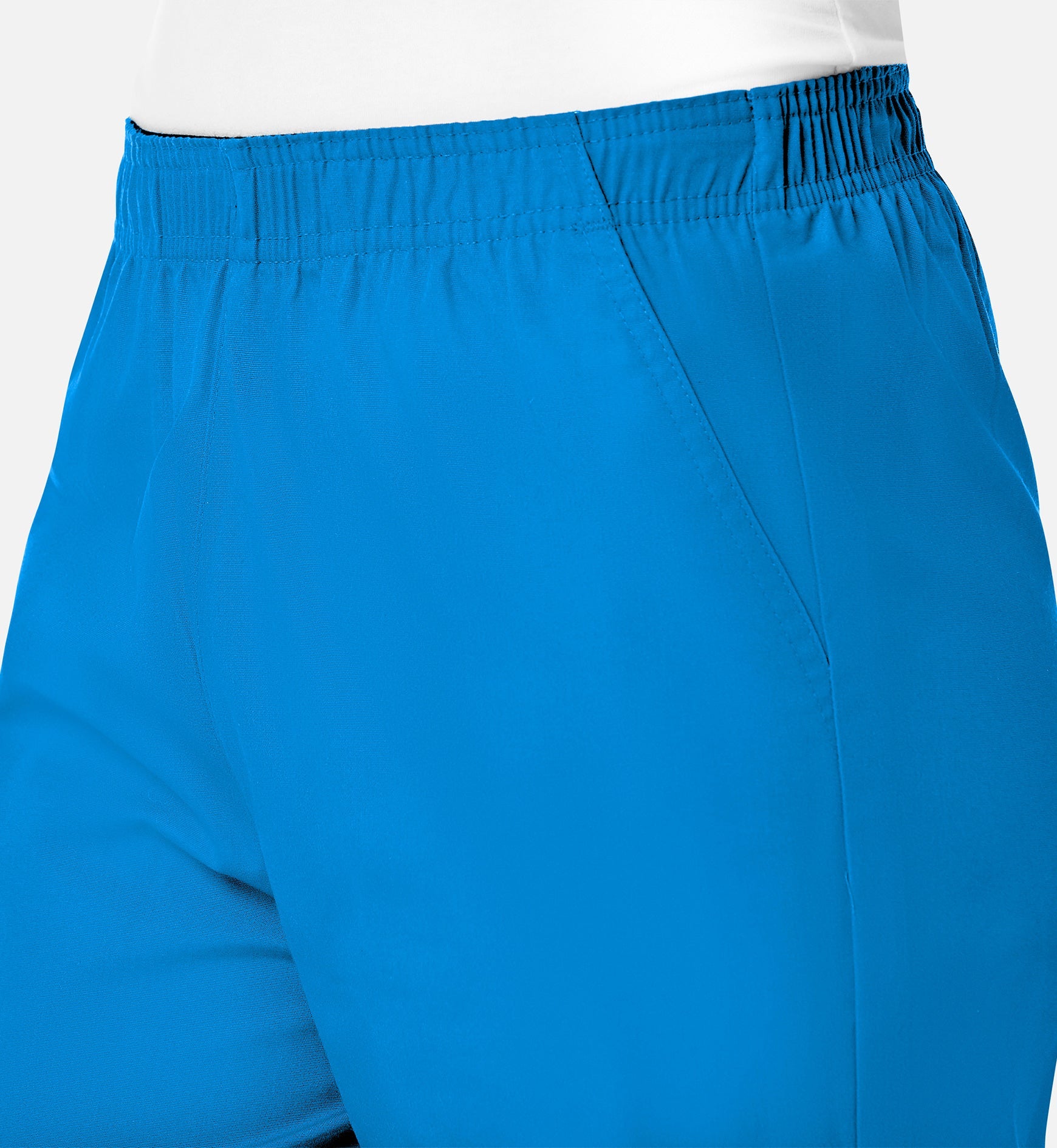 Core 9016 Women's Full Elastic Waistband Cargo Pants Malibu Blue