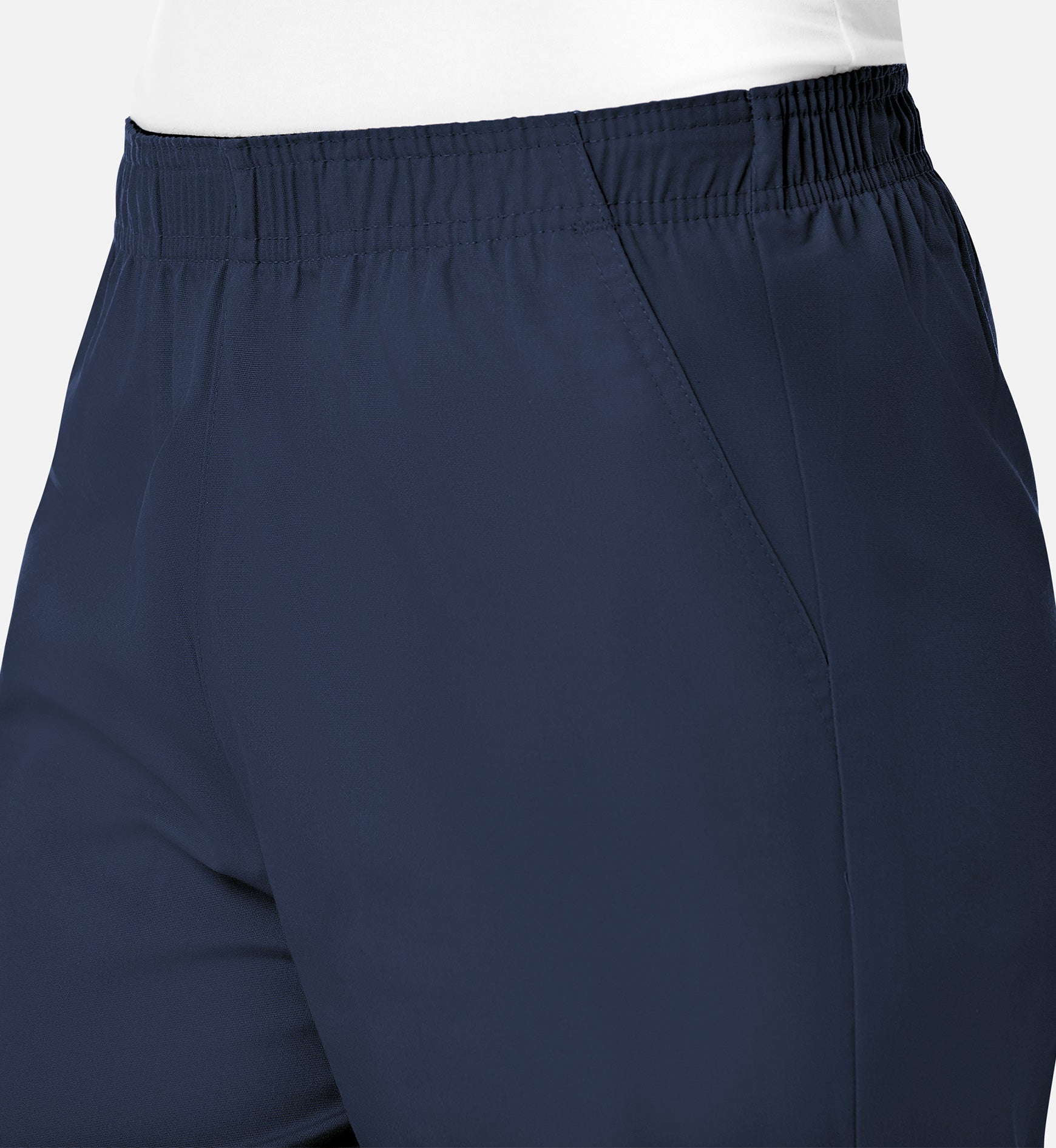 Core 9016 Women's Full Elastic Waistband Cargo Pants Navy