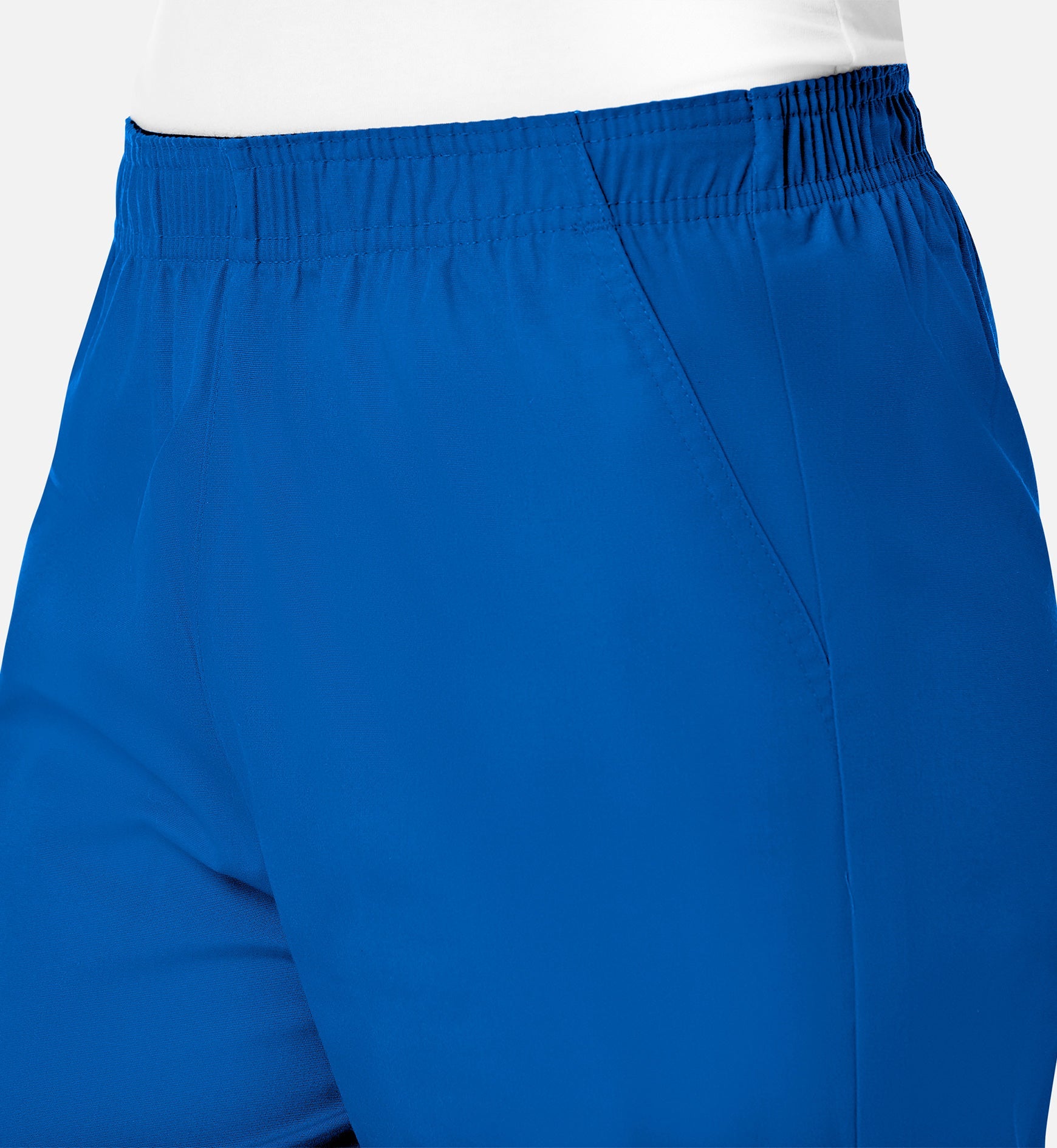 Core 9016 Women's Full Elastic Waistband Cargo Pants Royal Blue