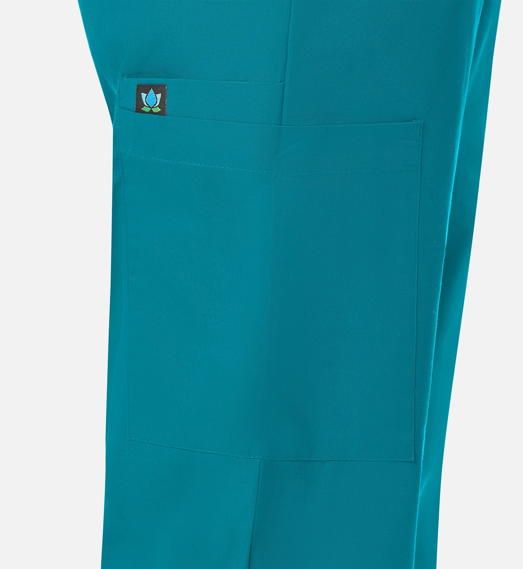 Core 9016 Women's Full Elastic Waistband Cargo Pants Teal