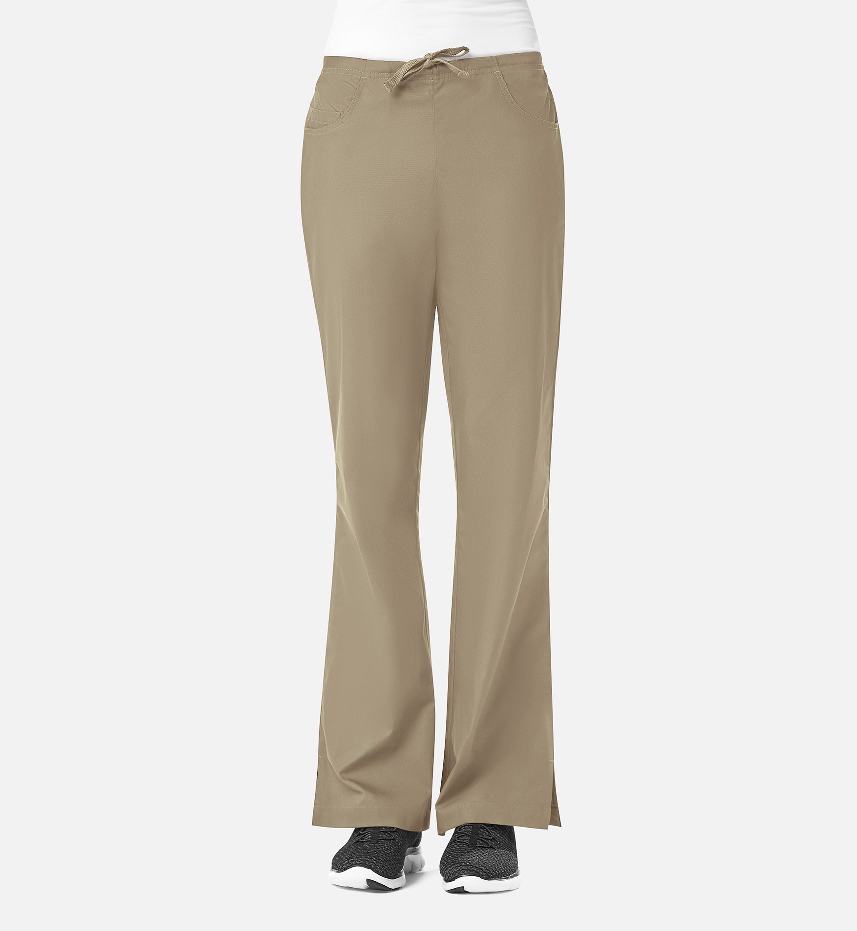 Core 9026 Women's Classic Flare Pants Khaki