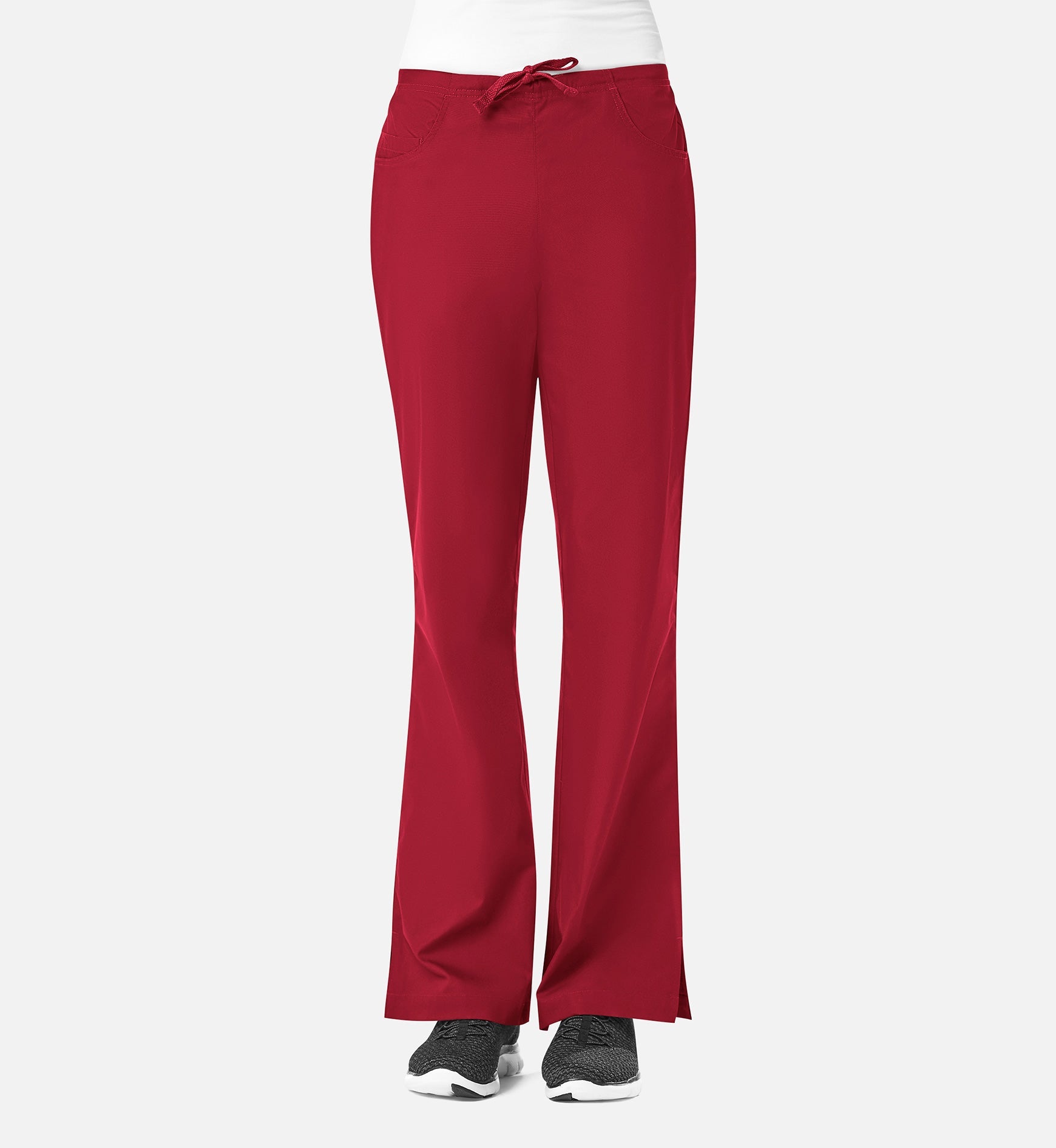 Core 9026 Women's Classic Flare Pants Red