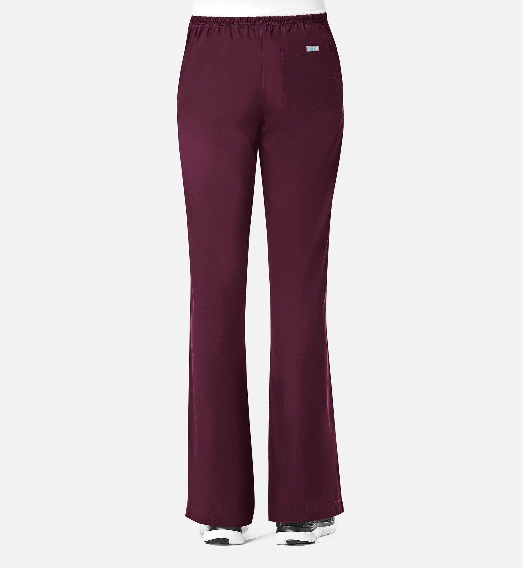 Core 9026 Women's Classic Flare Pants Wine