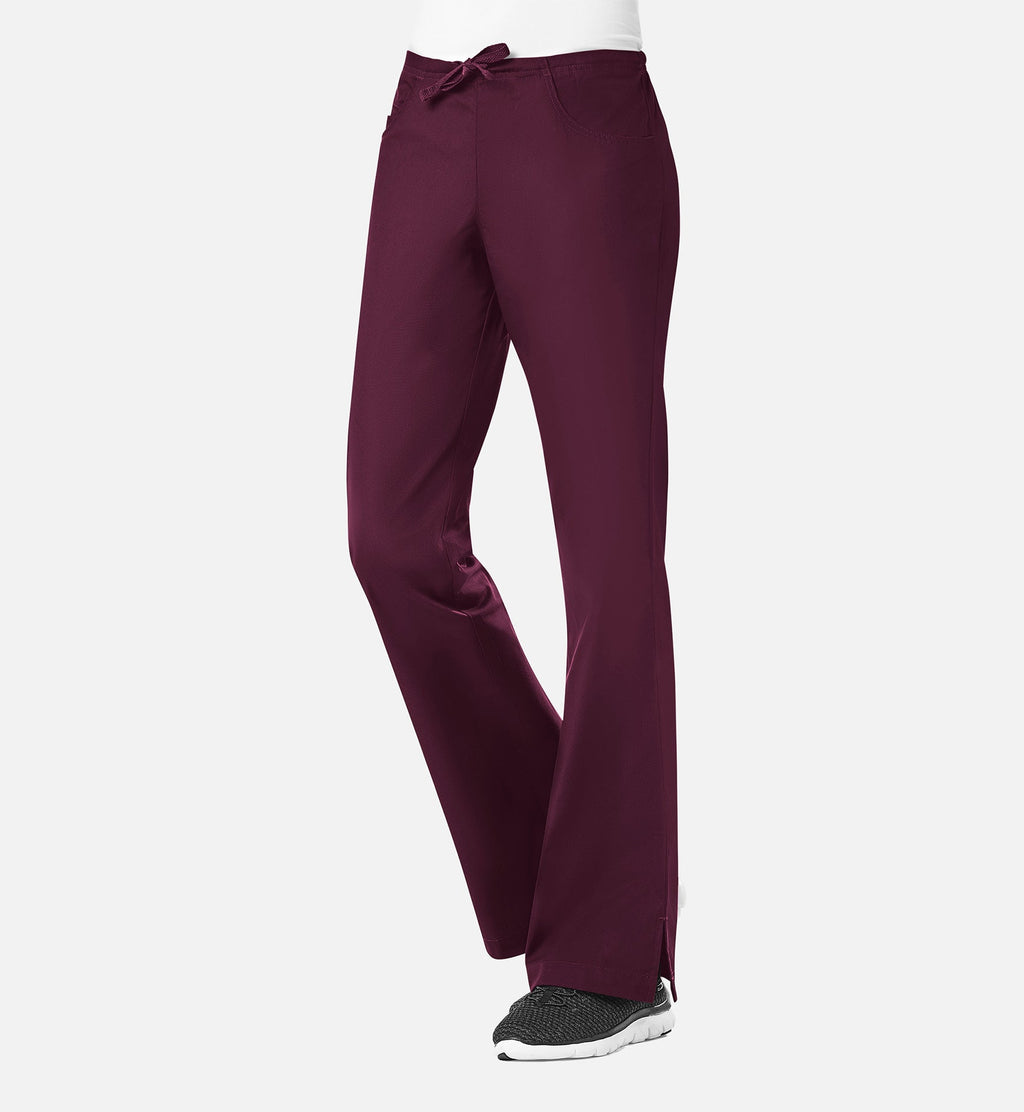 Core 9026 Women's Classic Flare Pants Wine