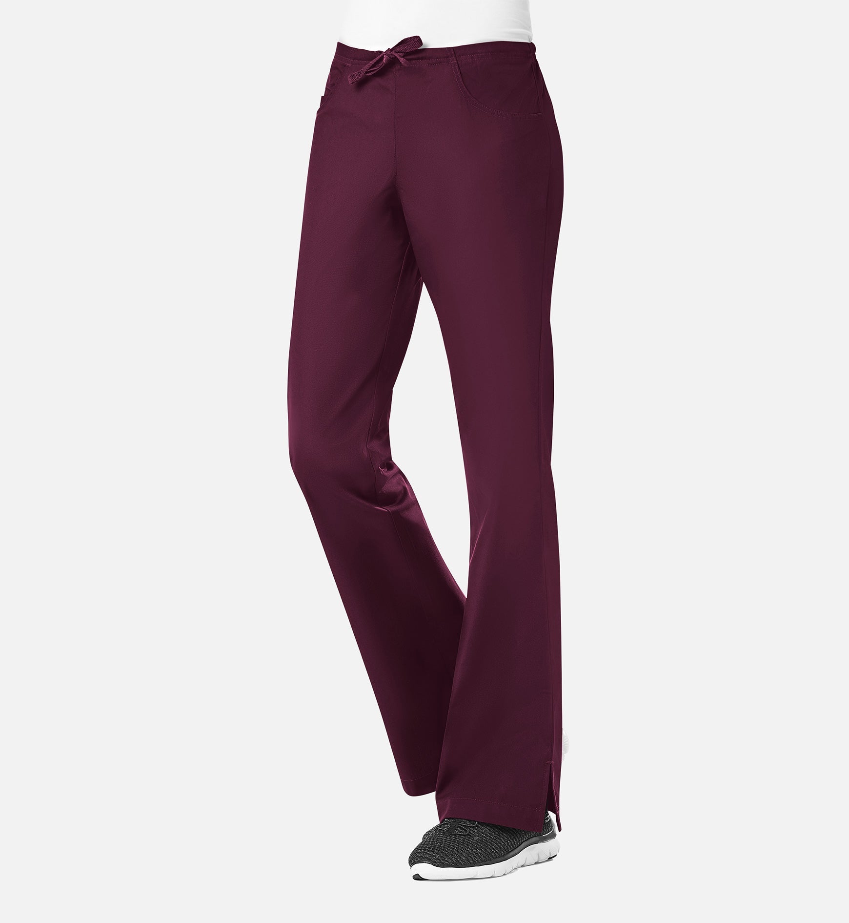 Core 9026 Women's Classic Flare Pants Wine