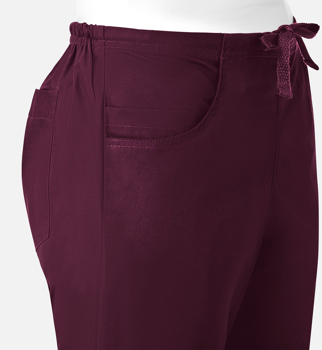 Core 9026 Women's Classic Flare Pants Wine