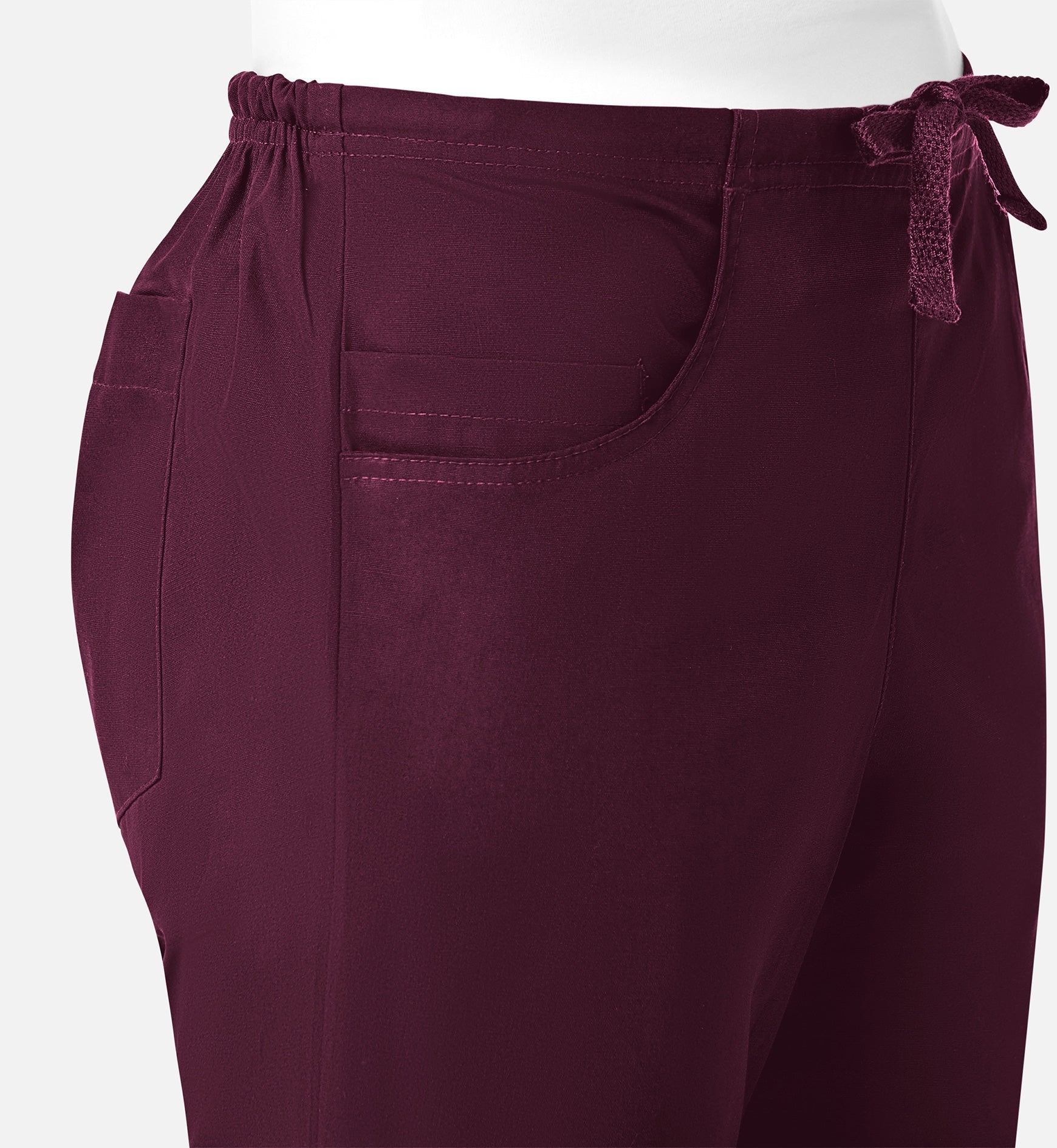 Core 9026 Women's Classic Flare Pants Wine