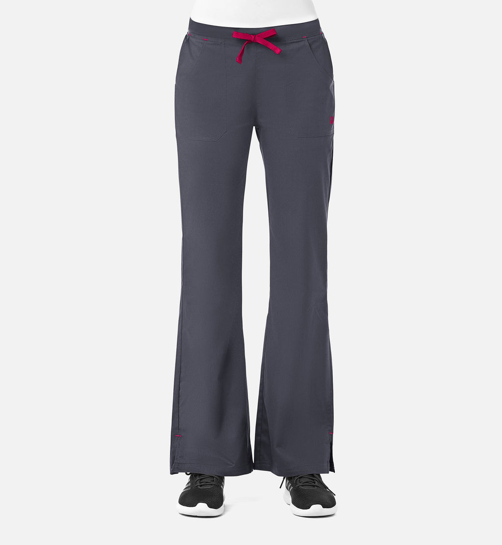Blossom 9102 Multi-Pocket Flare Pants Charcoal