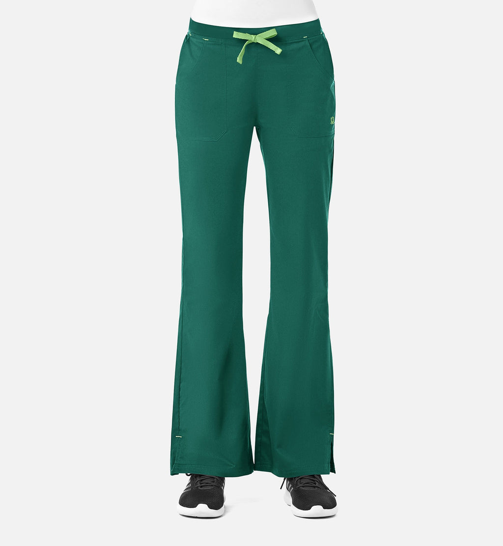 Blossom 9102 Multi-Pocket Flare Pants Hunter
