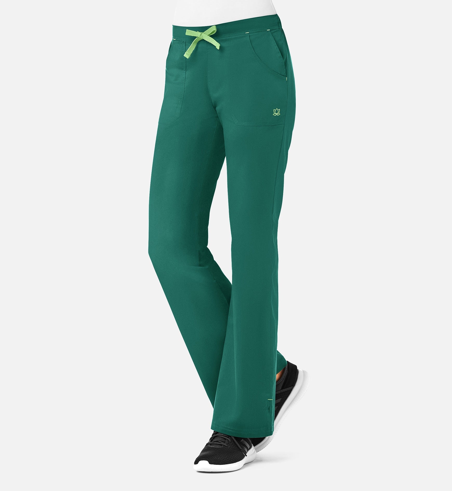 Blossom 9102 Multi-Pocket Flare Pants Hunter