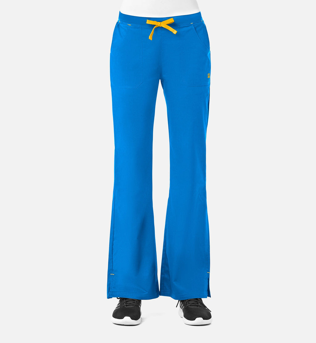 Blossom 9102 Multi-Pocket Flare Pants Pacific Blue