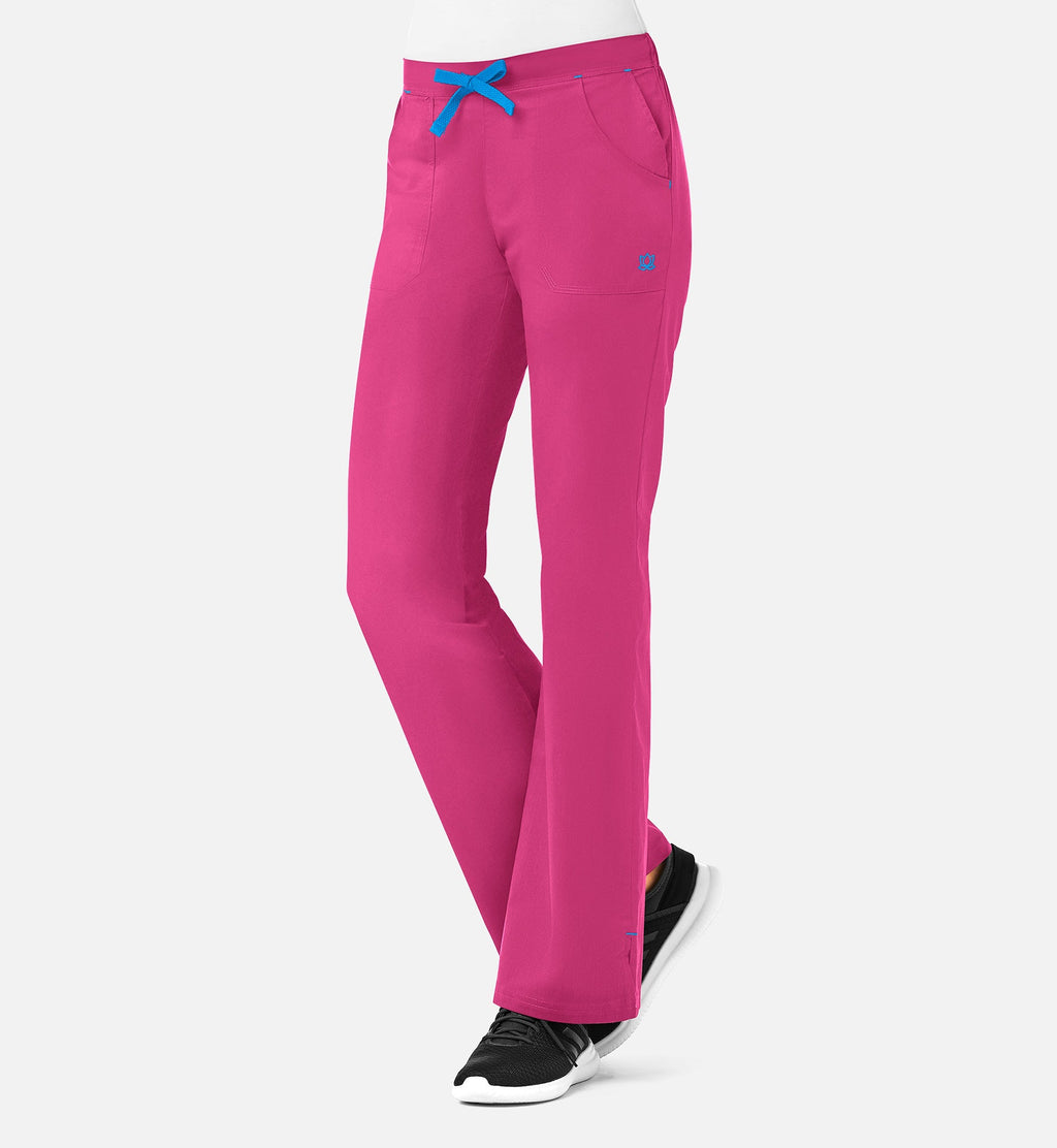 Blossom 9102 Multi-Pocket Flare Pants Passion Pink