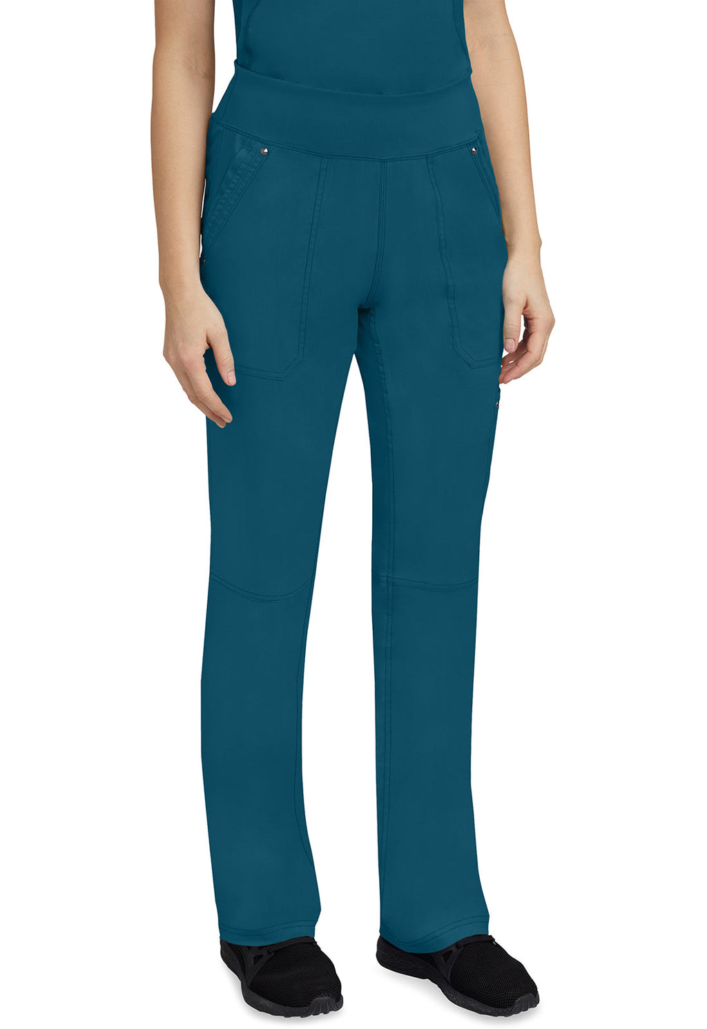 Healing Hands 9133 Tori Yoga Scrub Pants Caribbean Image