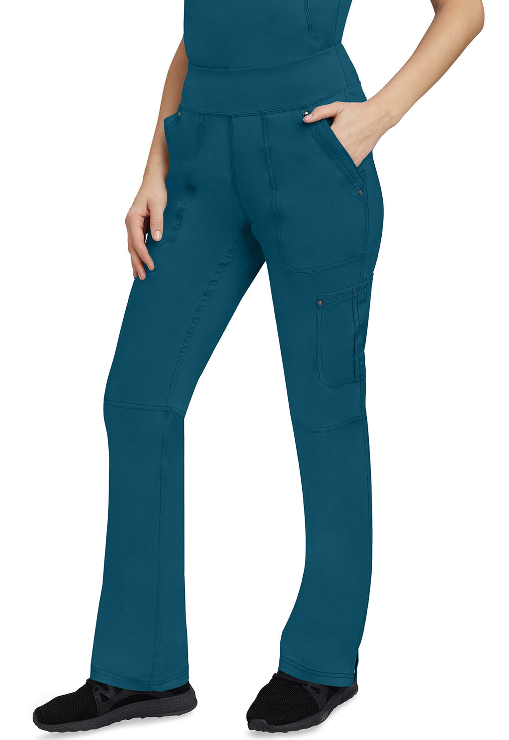 Healing Hands 9133 Tori Yoga Scrub Pants Caribbean Image