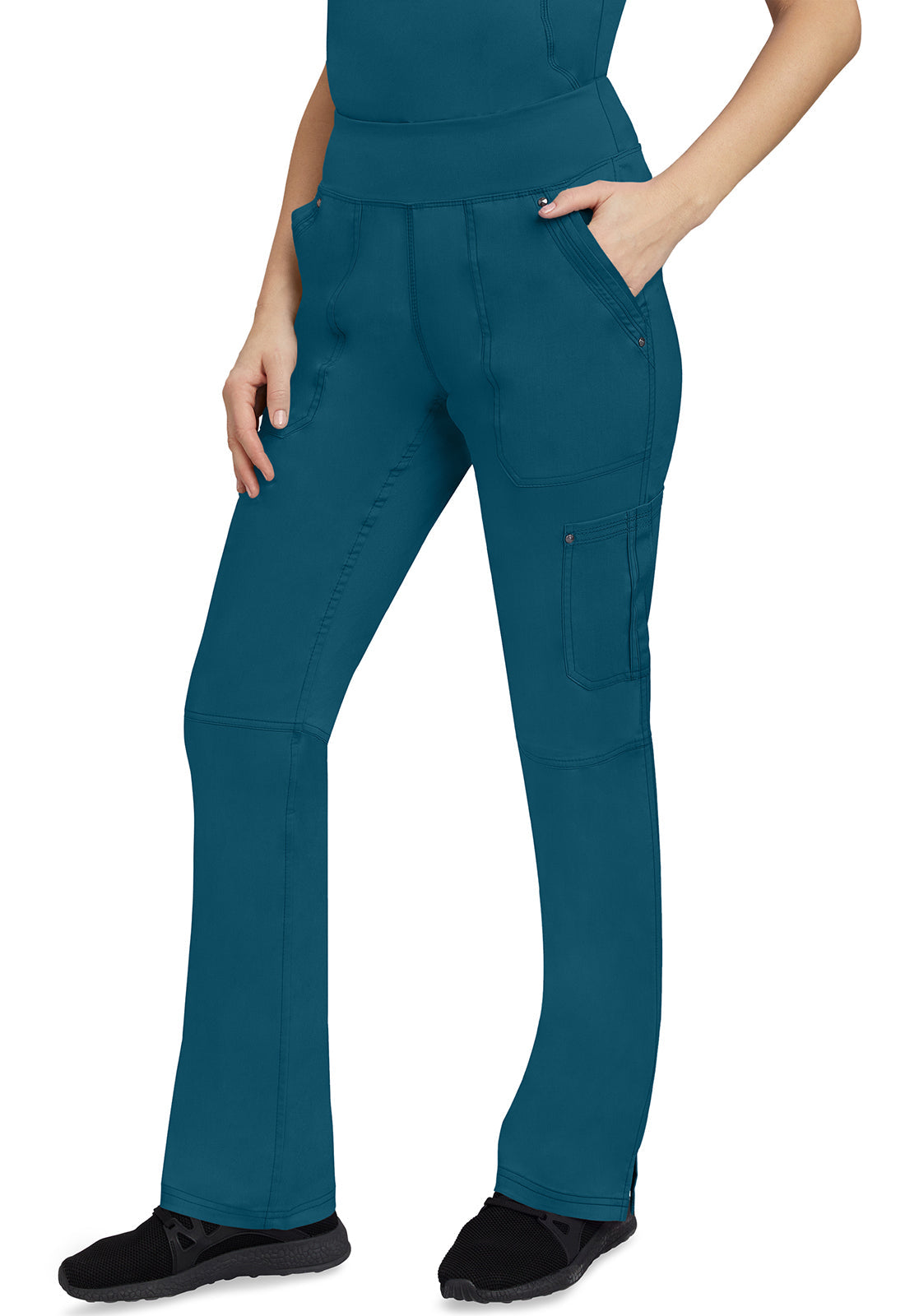 Healing Hands 9133 Tori Yoga Scrub Pants Caribbean Image