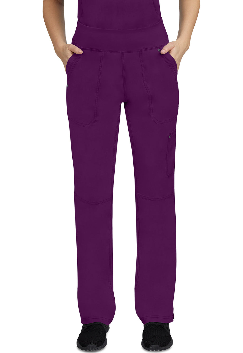 Healing Hands 9133 Tori Yoga Scrub Pants Eggplant Image