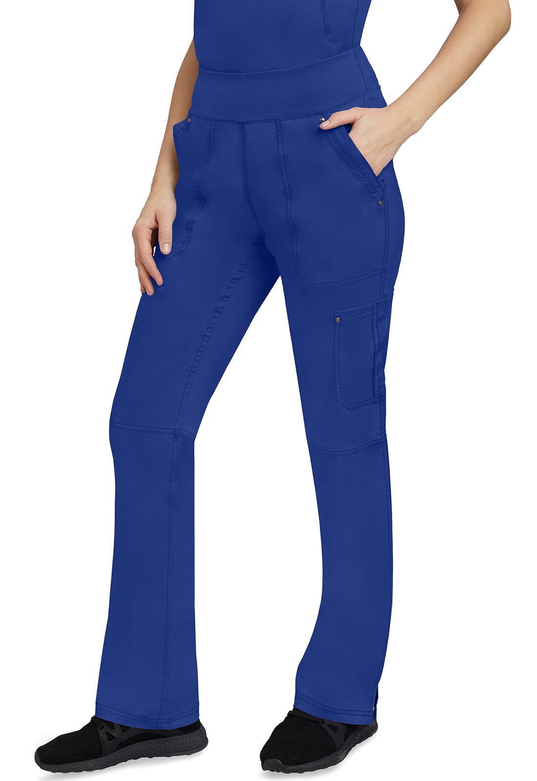 Healing Hands 9133 Tori Yoga Scrub Pants Galaxy Blue Image